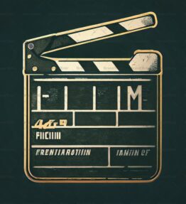 Klappern von Filmklappen im Vintage